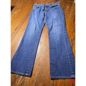 Size 4 Short Old Navy The Sweetheart Stretch Denim Blue Jeans Pockets Belt Loops